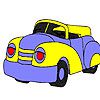 Play Fast rotund car coloring