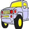 Play Fast jeep coloring