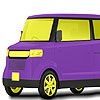 Play Purple big car coloring
