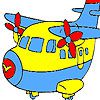 Play Fast cute airplane coloring