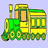 Play Historic fast train coloring