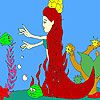 Play Mermaid and fishes coloring