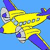 Play High flying  plane coloring