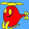 Play Chubby helicopter coloring