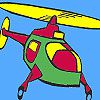 Play Air helicopter coloring