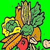 Play Colorful garden vegetables coloring