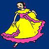 Play Gaby flamenco dance coloring