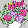 Play Fresh flowers in a vase coloring