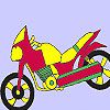 Play Fast school motorbike coloring