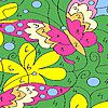 Play Spring butterflies coloring