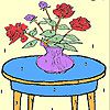Play Red roses bouquet coloring
