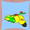 Play Fast motorcycle  coloring