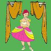 Play Shy dancer on the stage coloring