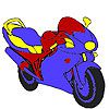Play Big wheel motorcycle coloring