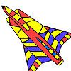 Hot air force plane coloring