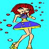 Play Little girl bubble dress coloring