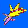 High performance airplane coloring