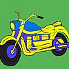 Cross road  motorcycle coloring