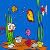 Play Colorful deep sea fishes coloring