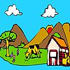 Play Big  garden and animals coloring