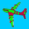 Play Fascinating Airplane coloring