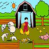 Play Lambs farm coloring