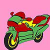 Play Big skewed motorcycle coloring