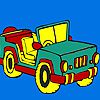 Play Open top jeep coloring