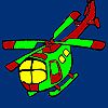 Fast vacation helicopter coloring