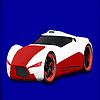 Red concept racing car coloring