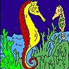 Play Deep sea horses coloring