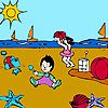 Play Best friends at the beach coloring