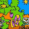 Play Little snail in woods coloring
