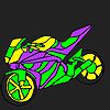 Fascinating and fast motorcycle coloring