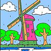 Big windmill coloring