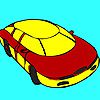 Play Red modern concept car coloring