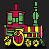 Fast red train coloring