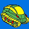 Military tank coloring