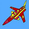 Fast military jet coloring