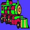 Play Fast locomotive coloring