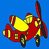 Play Fast little plane coloring