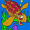 Tired water turtle coloring