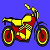 Fast concept motorcycle coloring