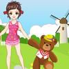 Play Teddy And Girl Dress Up
