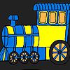Play Fast city locomotive coloring