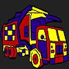 Play City transport truck coloring