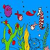 Play Deep ocean fish and seahorse coloring