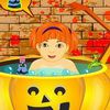 Halloween Baby Bathing
