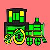 Play Modern locomotive car coloring