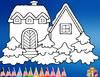 Play Christmas House Coloring
